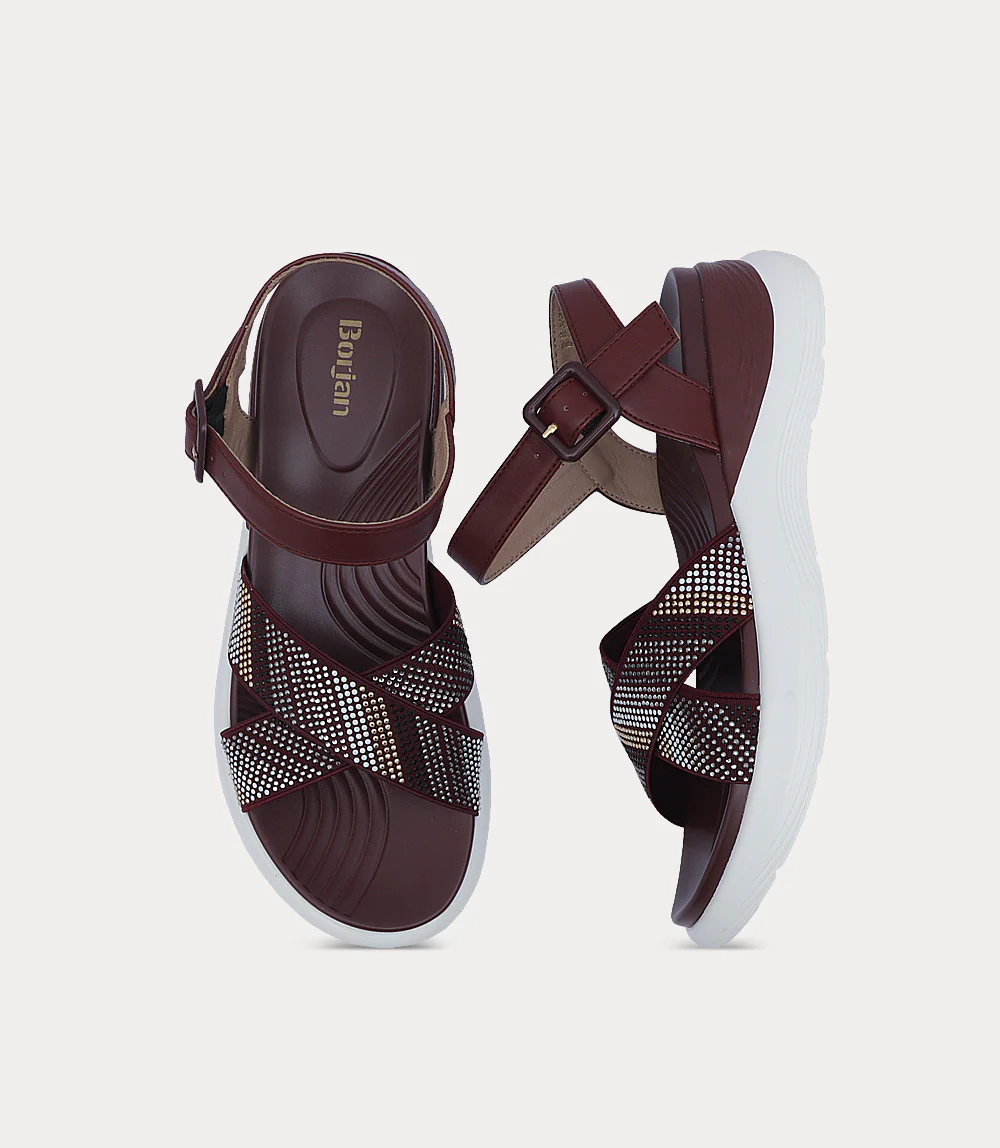 Women Sandal-MAROON - Image 4