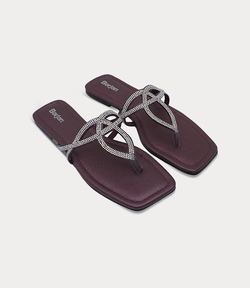 Women Chappal-PLUM - Image 2