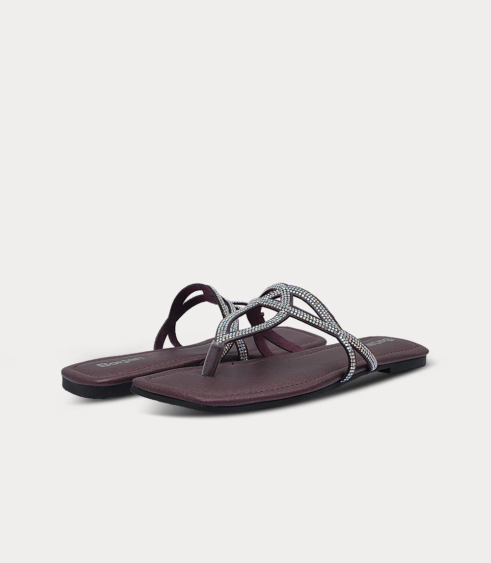 Women Chappal-PLUM - Image 3