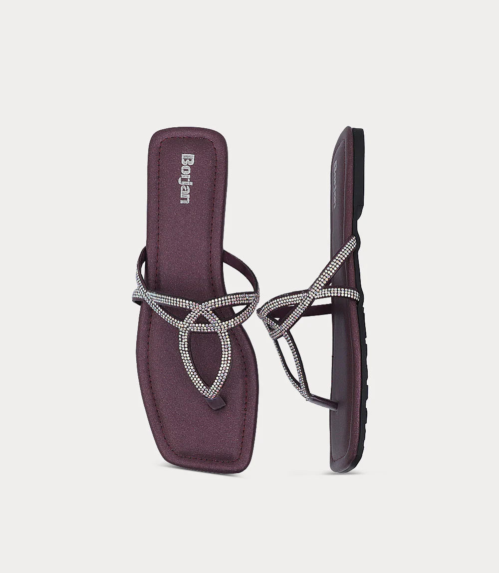 Women Chappal-PLUM - Image 4