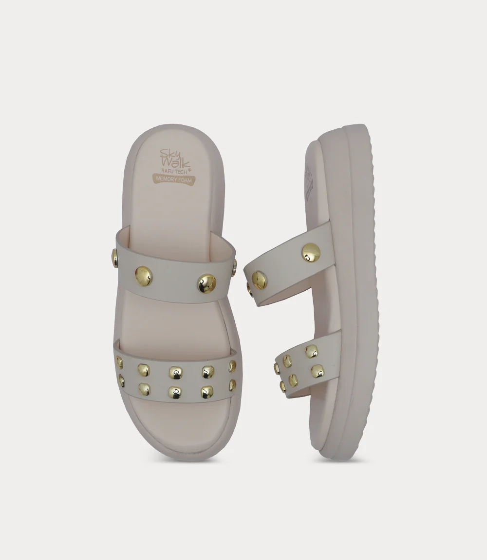 Women Comfort Slipper-BEIGE - Image 4