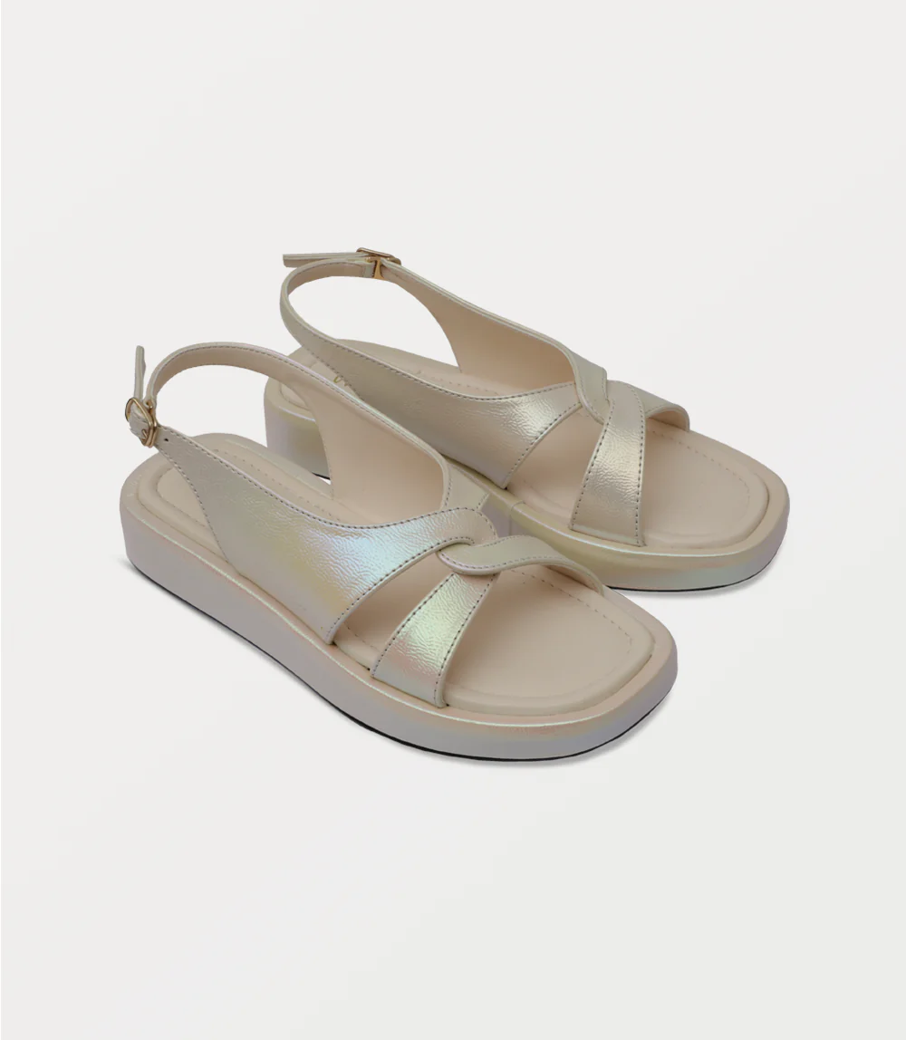 Women Comfort Sandal-BEIGE - Image 2