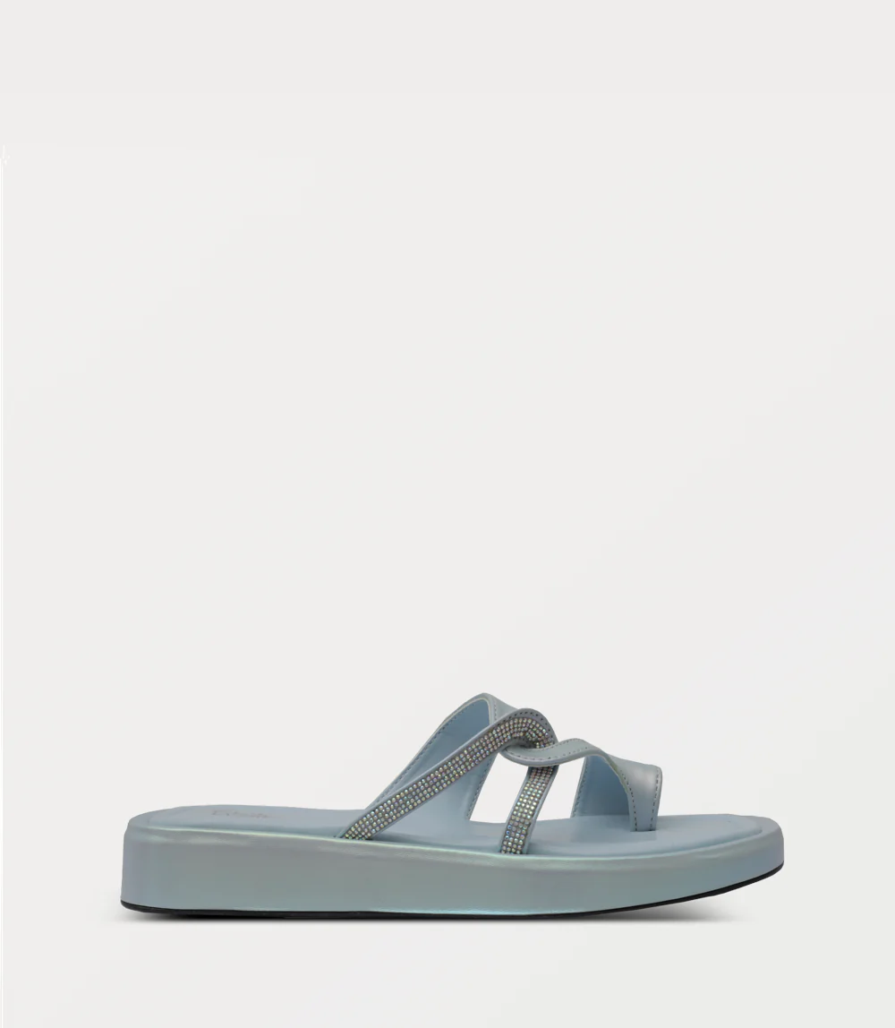 Women Comfort Slipper-ICE BLUE