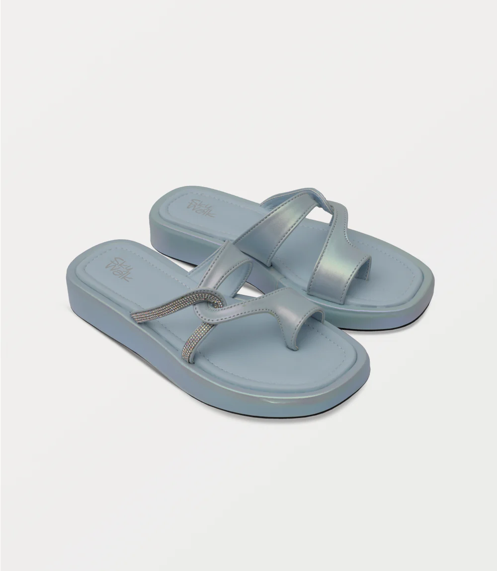 Women Comfort Slipper-ICE BLUE - Image 2
