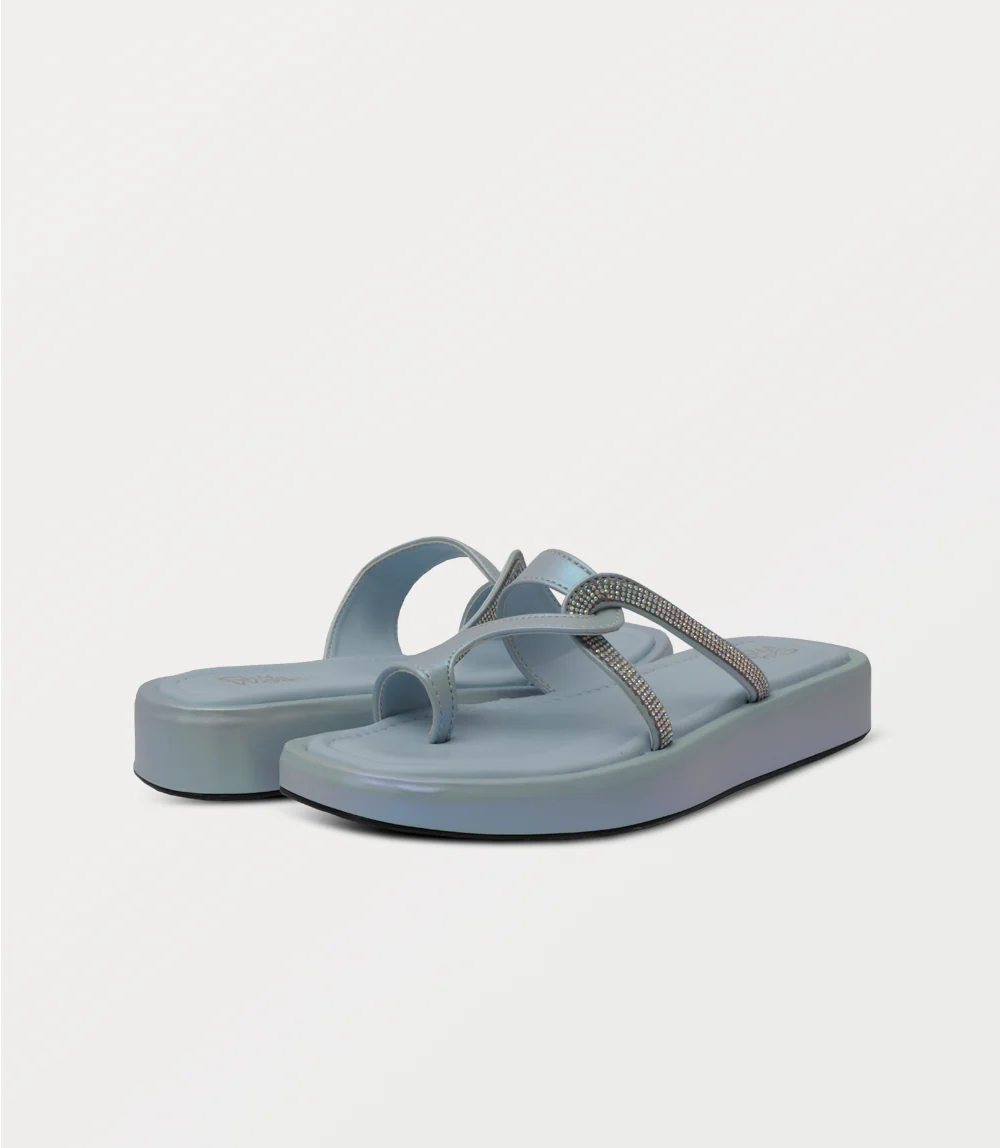 Women Comfort Slipper-ICE BLUE - Image 3