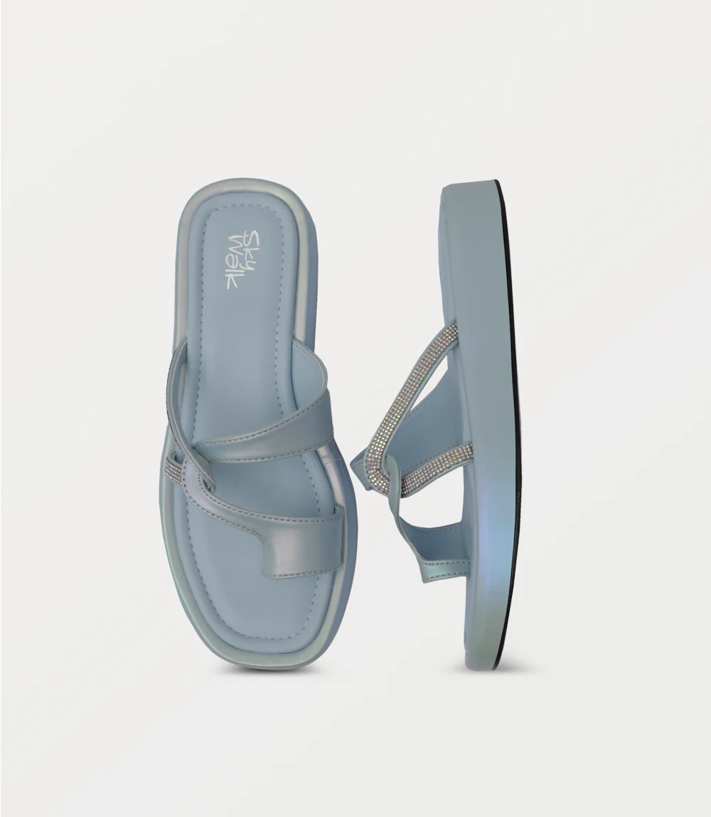 Women Comfort Slipper-ICE BLUE - Image 4