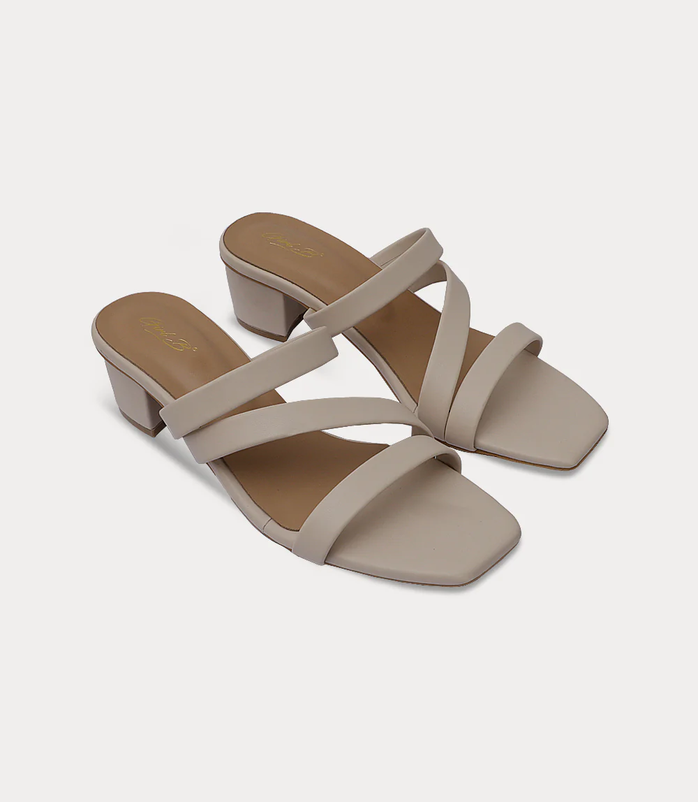 Women Slipper Heels-OFF WHITE - Image 2