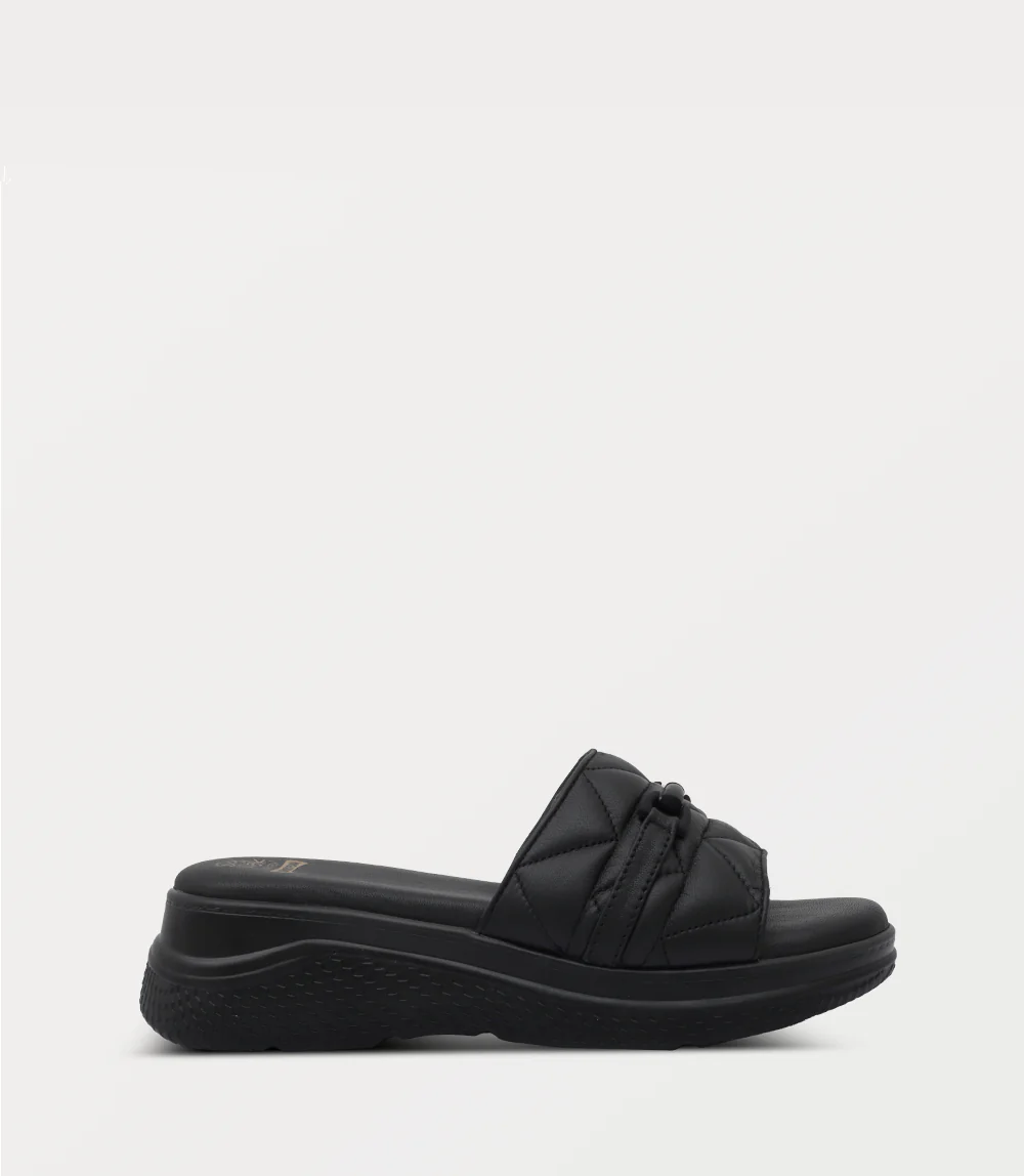 Women Comfort Slipper-BLACK