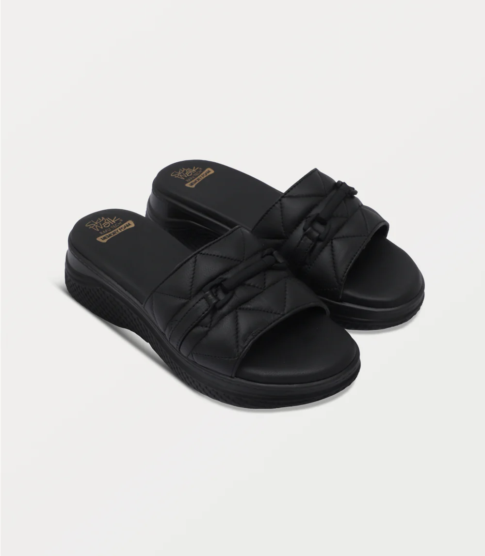 Women Comfort Slipper-BLACK - Image 2