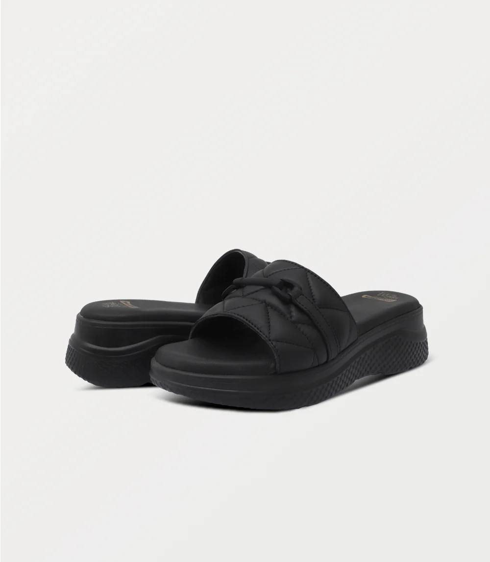 Women Comfort Slipper-BLACK - Image 3