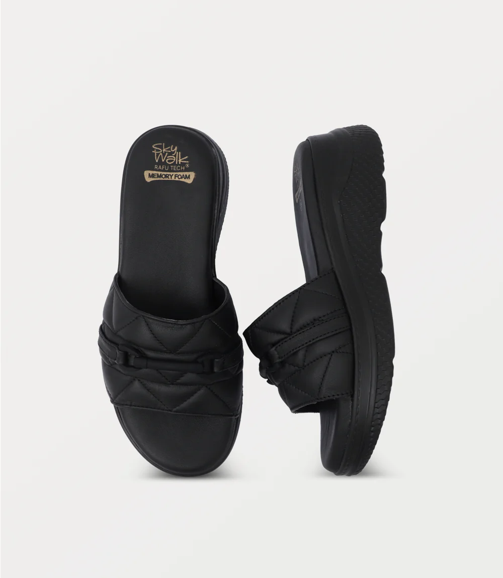 Women Comfort Slipper-BLACK - Image 4