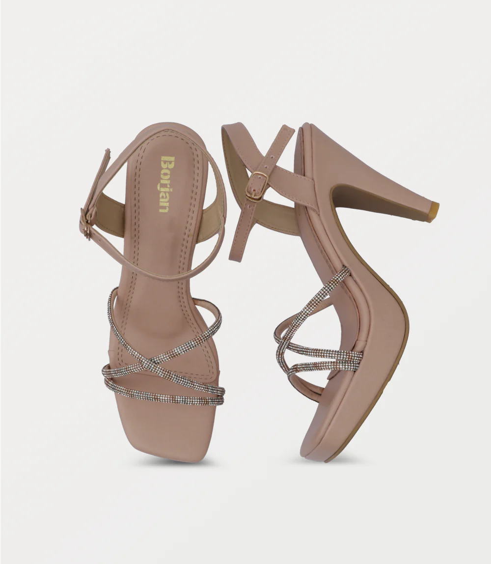 Women Sandal Heels-TEA PINK - Image 4