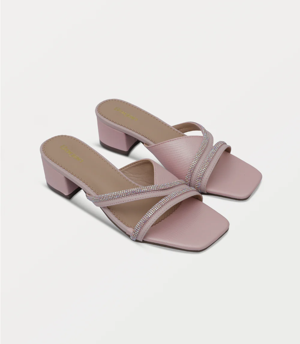 Women Slipper Heels-PINK - Image 2