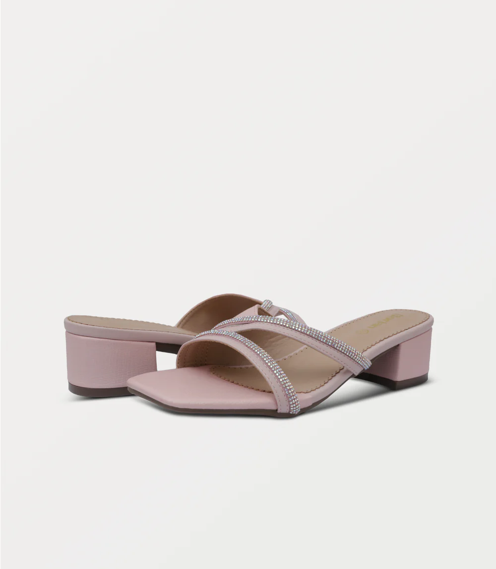 Women Slipper Heels-PINK - Image 3