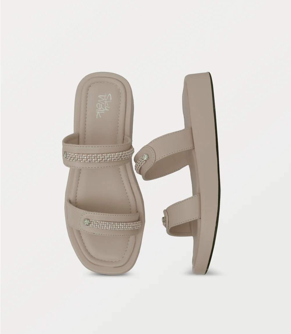 Women Comfort Slipper-BEIGE - Image 4