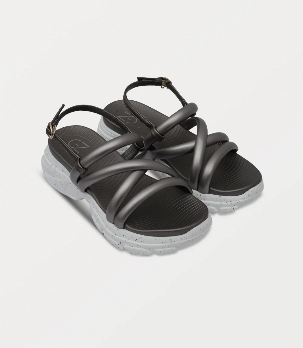 Women Comfort Sandal-PEWTER - Image 2