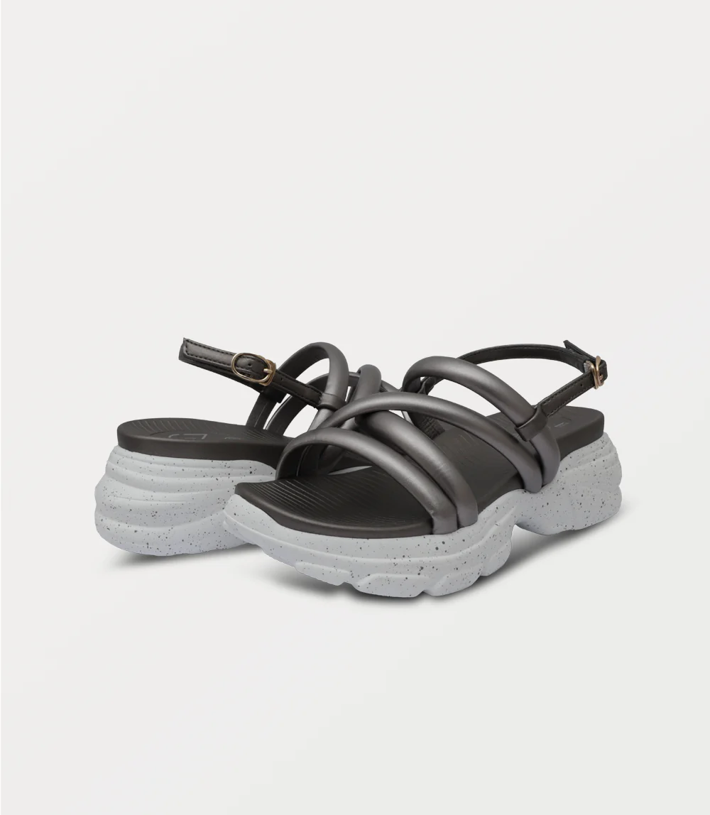 Women Comfort Sandal-PEWTER - Image 3