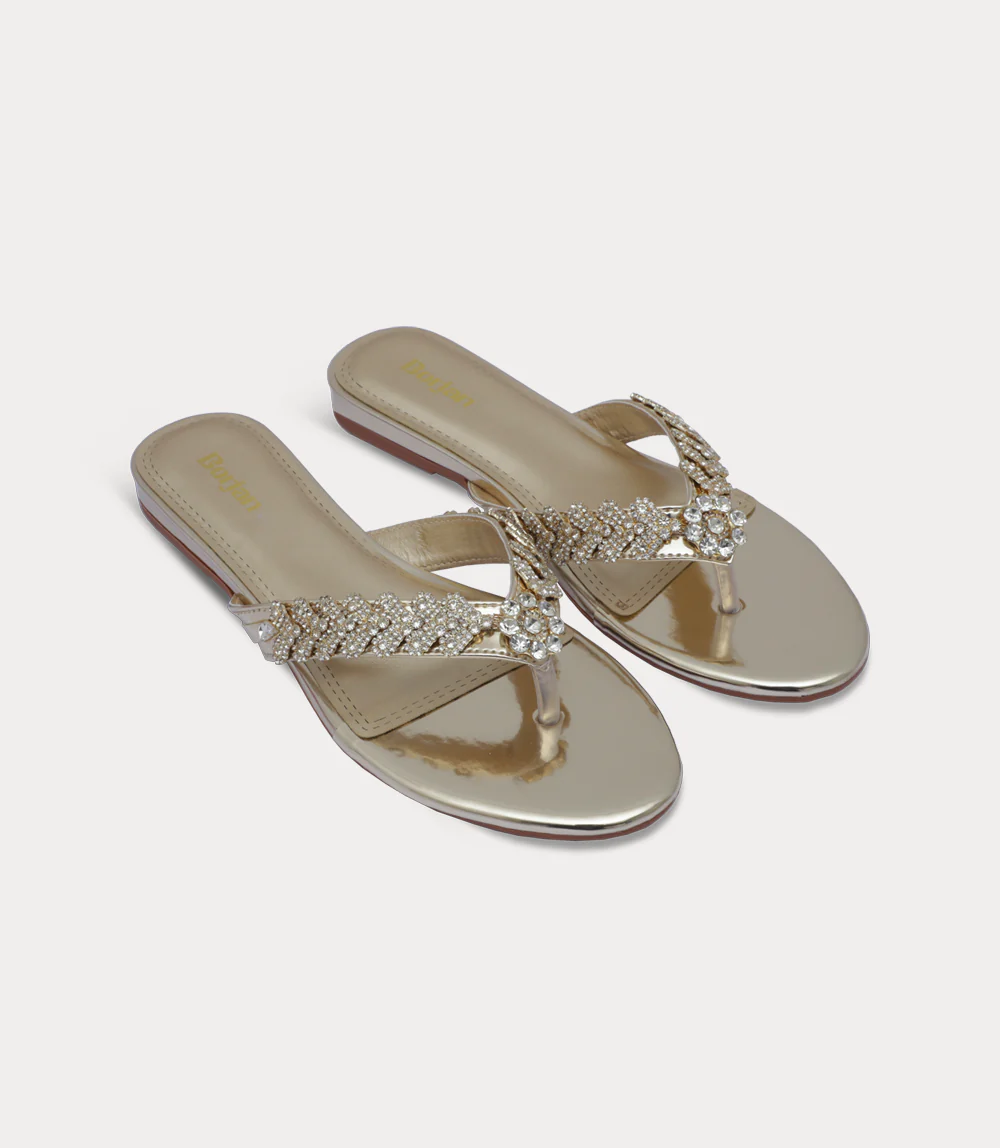 Women Chappal-GOLDEN - Image 2
