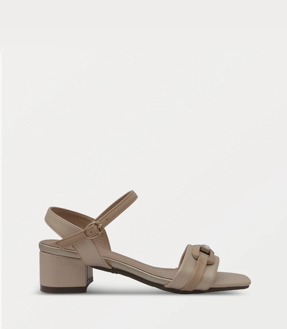 Women Sandal Heels-BEIGE
