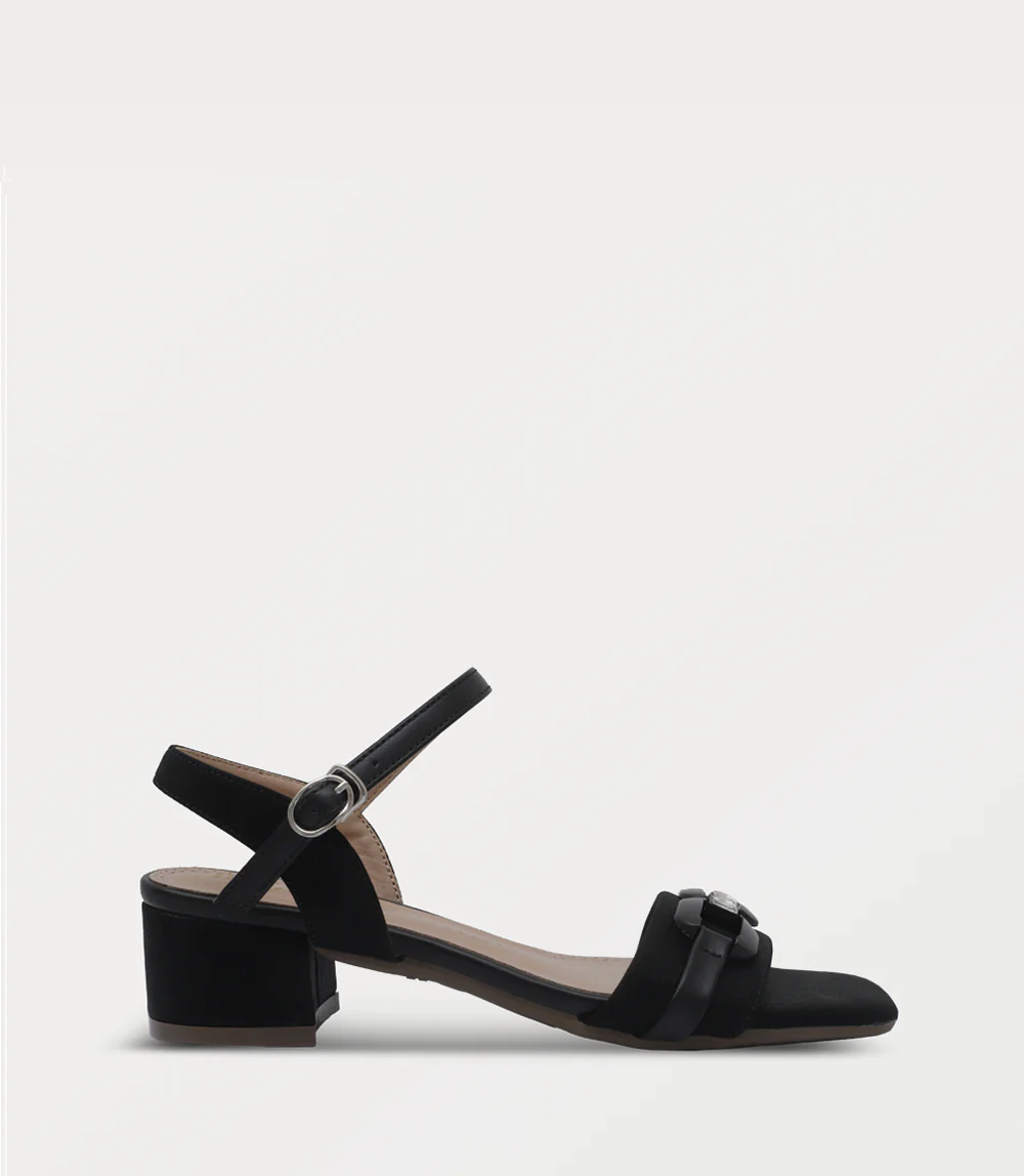 Women Sandal Heels-BLACK