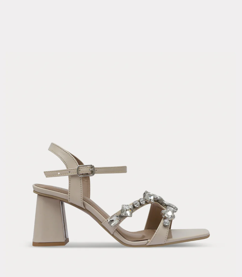Women Sandal Heels-IVORY