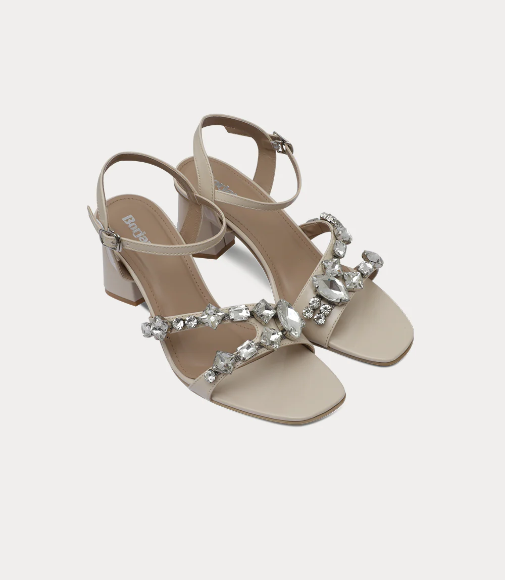Women Sandal Heels-IVORY - Image 2