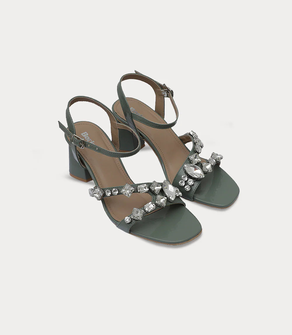 Women Sandal Heels-MINT - Image 2