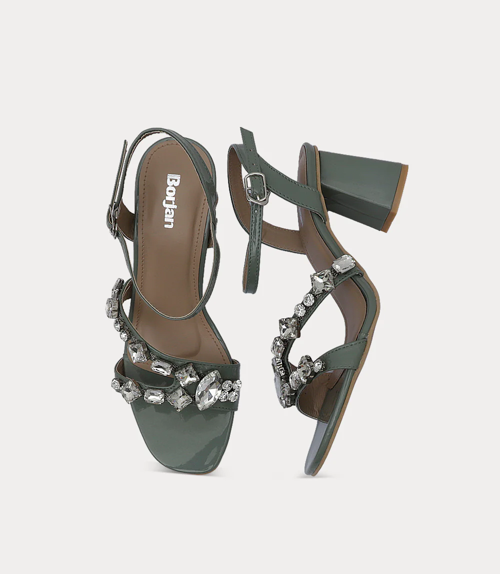 Women Sandal Heels-MINT - Image 4