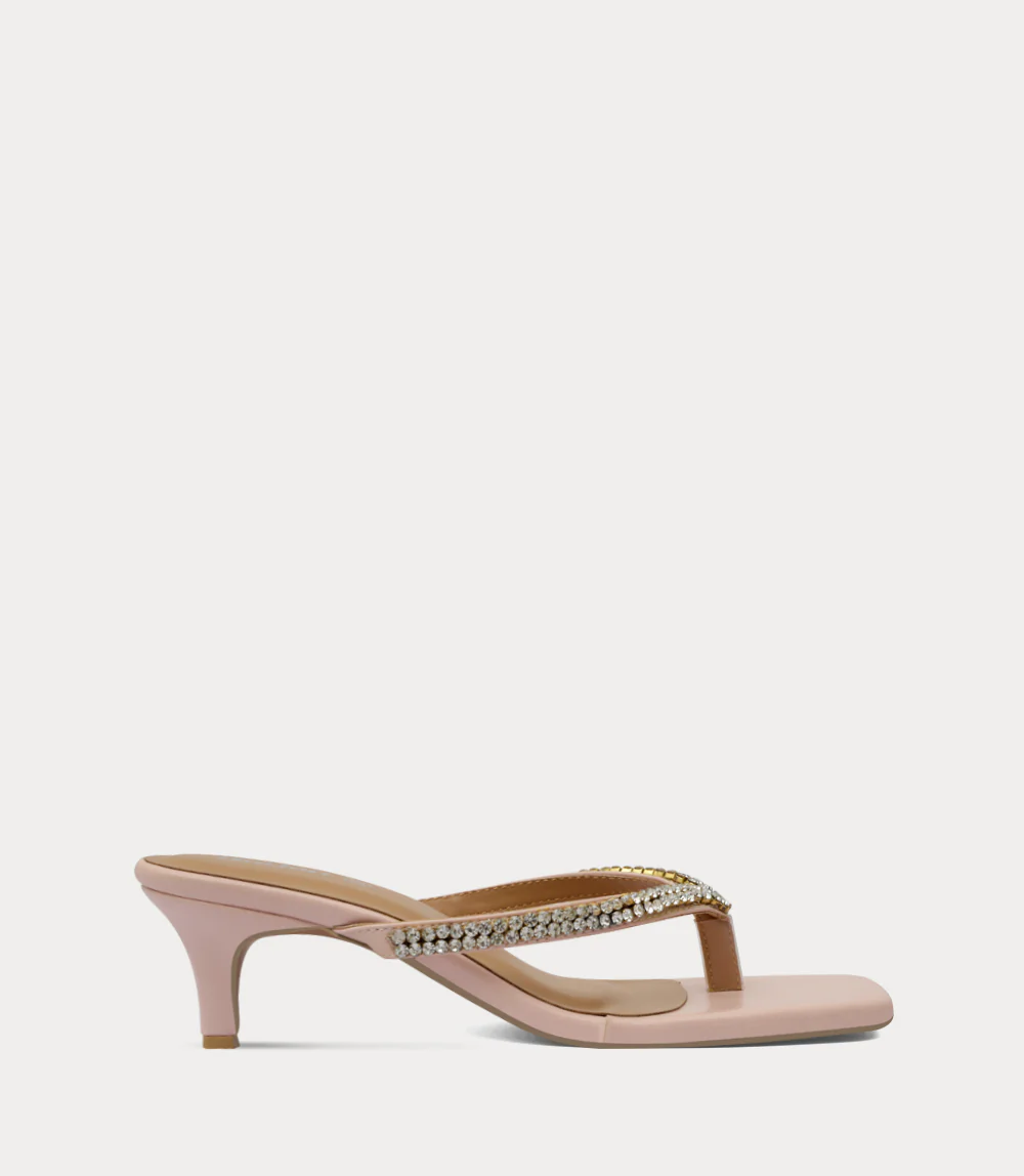 Women Chappal Heels-TEA PINK