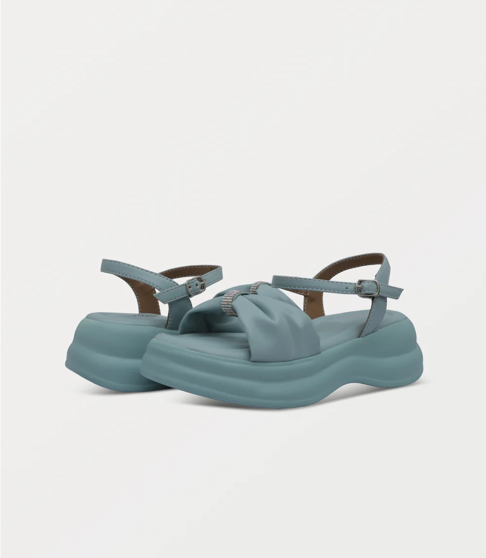 Women Comfort Sandal-TURQUOISE - Image 3