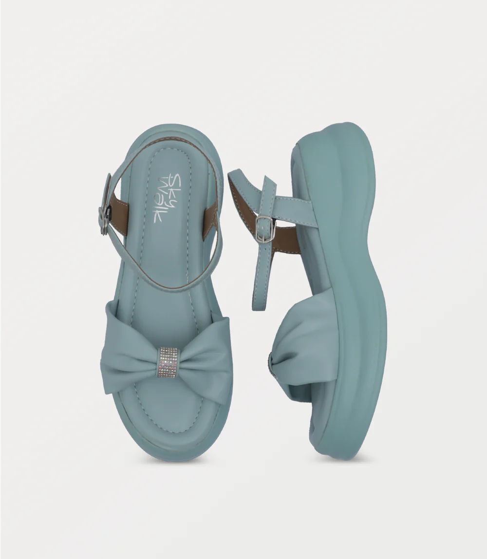 Women Comfort Sandal-TURQUOISE - Image 4