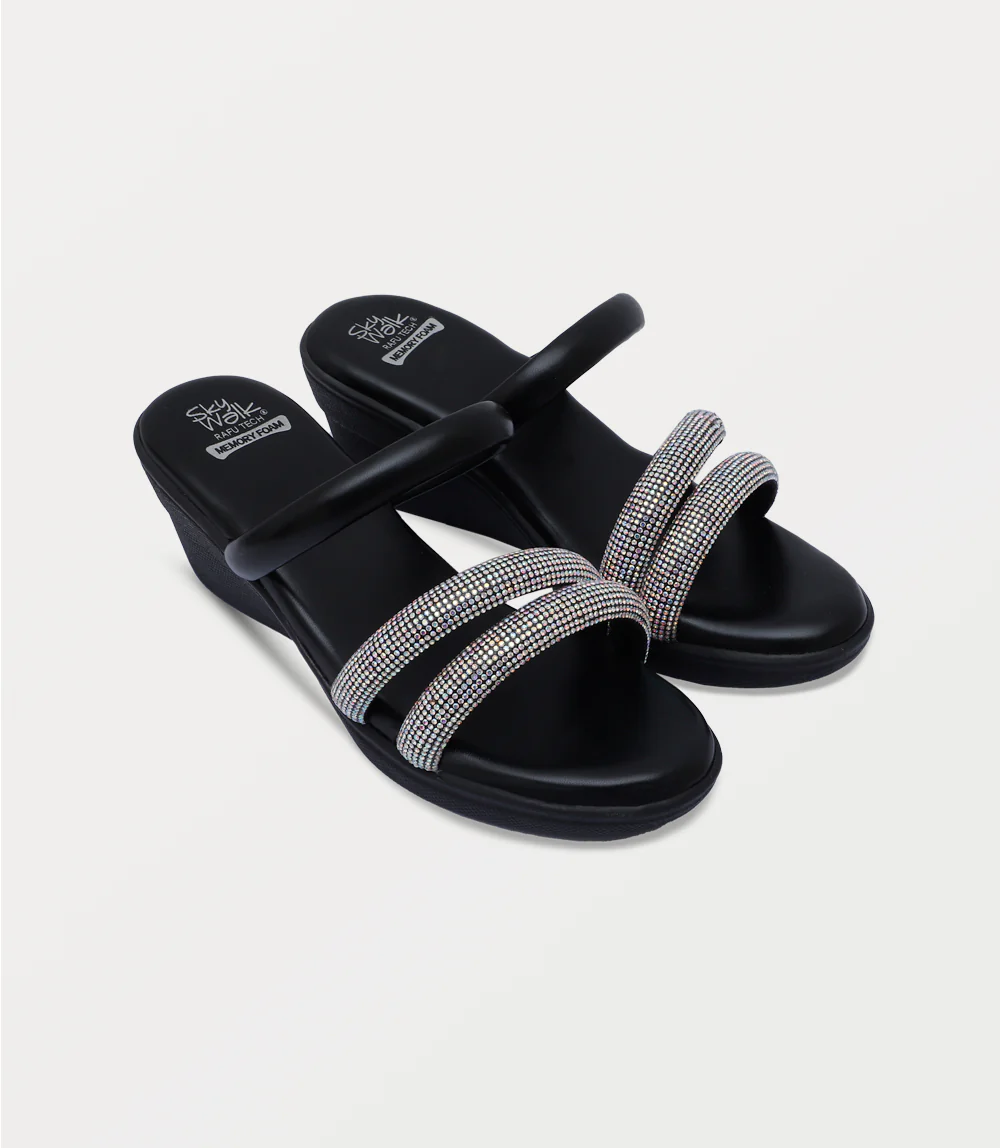 Women Comfort Slipper-BLACK - Image 2