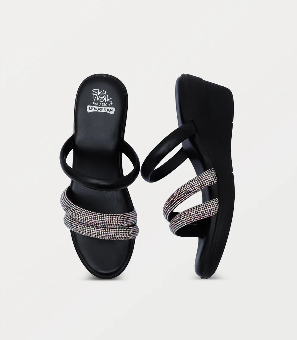 Women Comfort Slipper-BLACK - Image 4