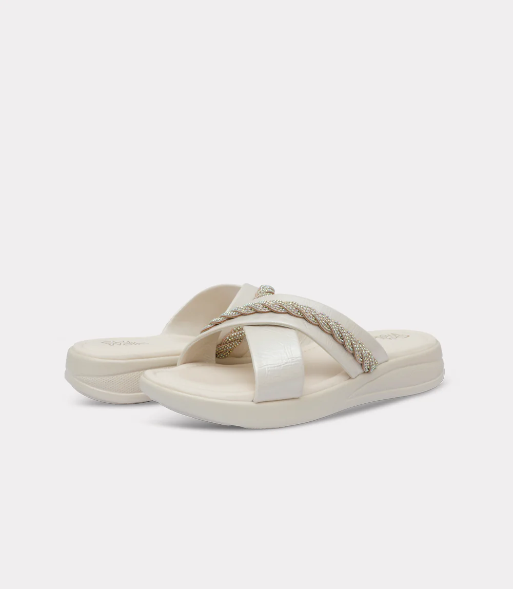 Women Comfort Slipper-BEIGE - Image 3