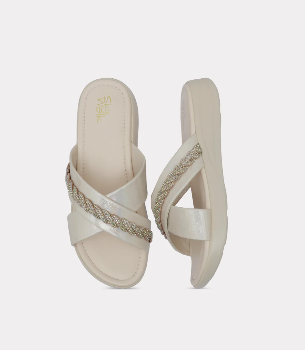 Women Comfort Slipper-BEIGE - Image 4