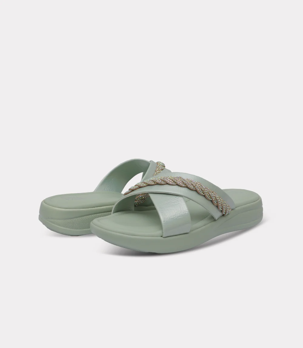 Women Comfort Slipper-MINT - Image 3