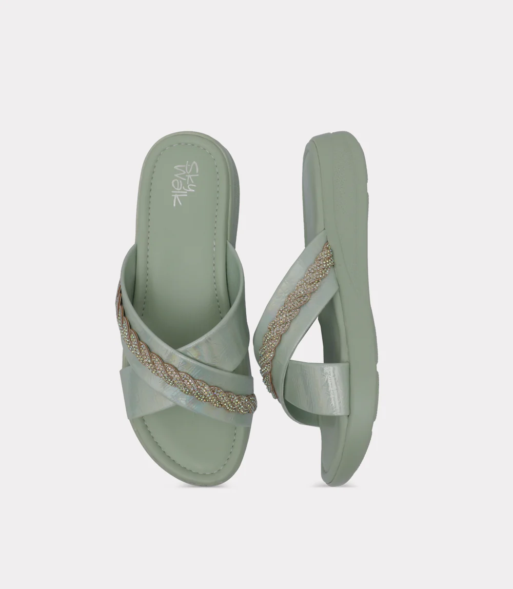 Women Comfort Slipper-MINT - Image 4