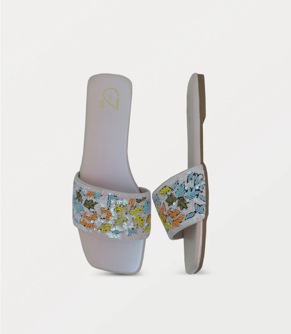 Women Slipper-PEARL/WHITE - Image 4