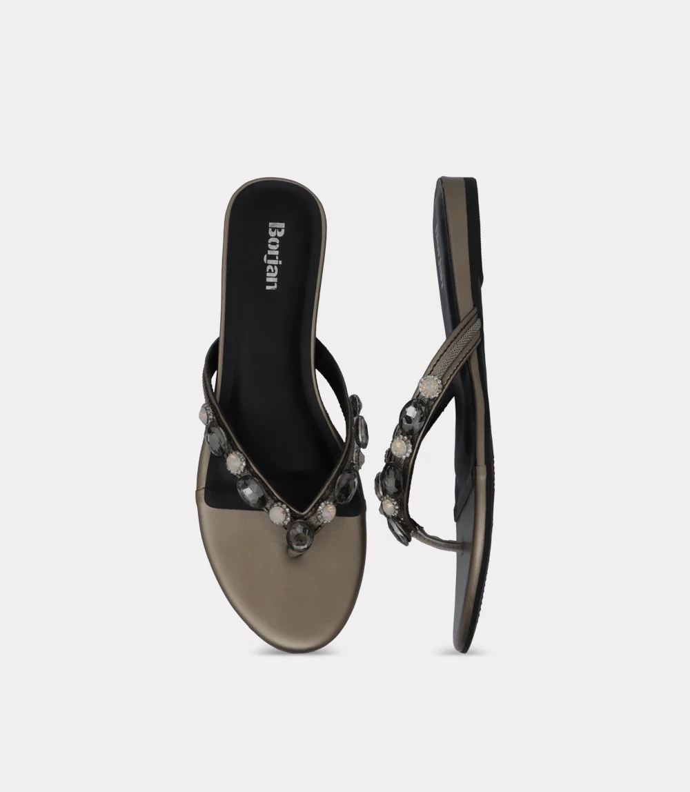 Women Chappal-PEWTER - Image 4