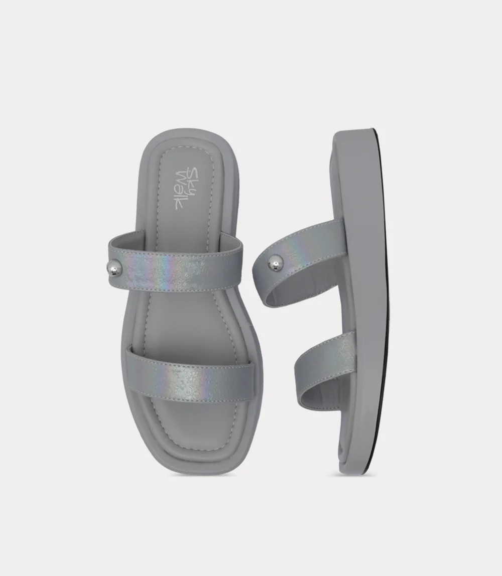 Women Comfort Slipper-GREY - Image 4