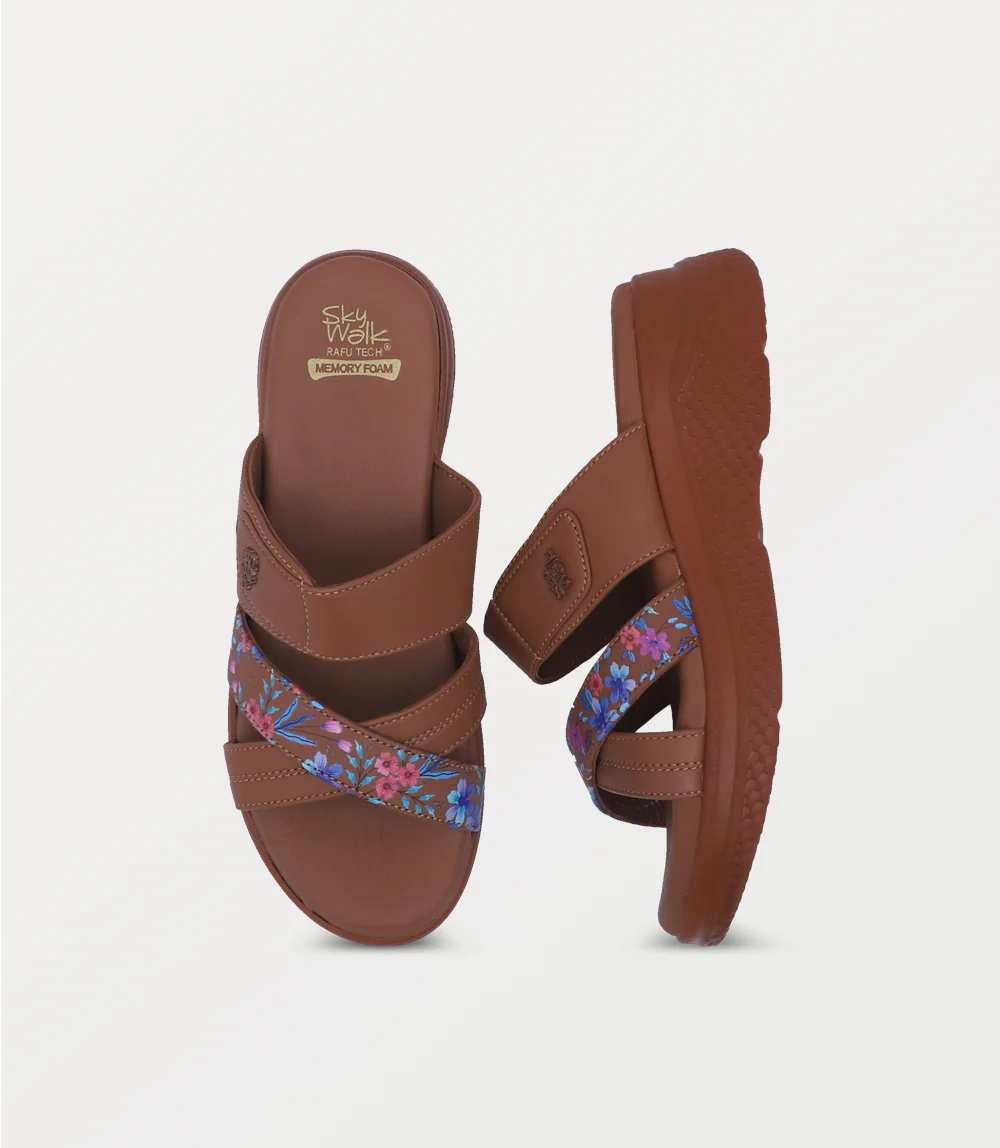 Women Comfort Slipper-TAN - Image 4
