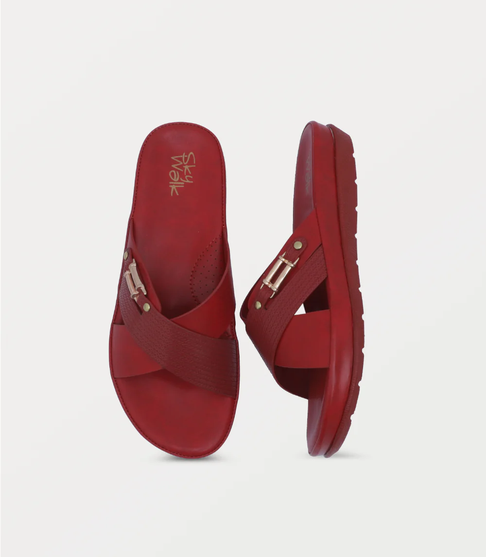 Women Comfort Slipper-MAROON - Image 4