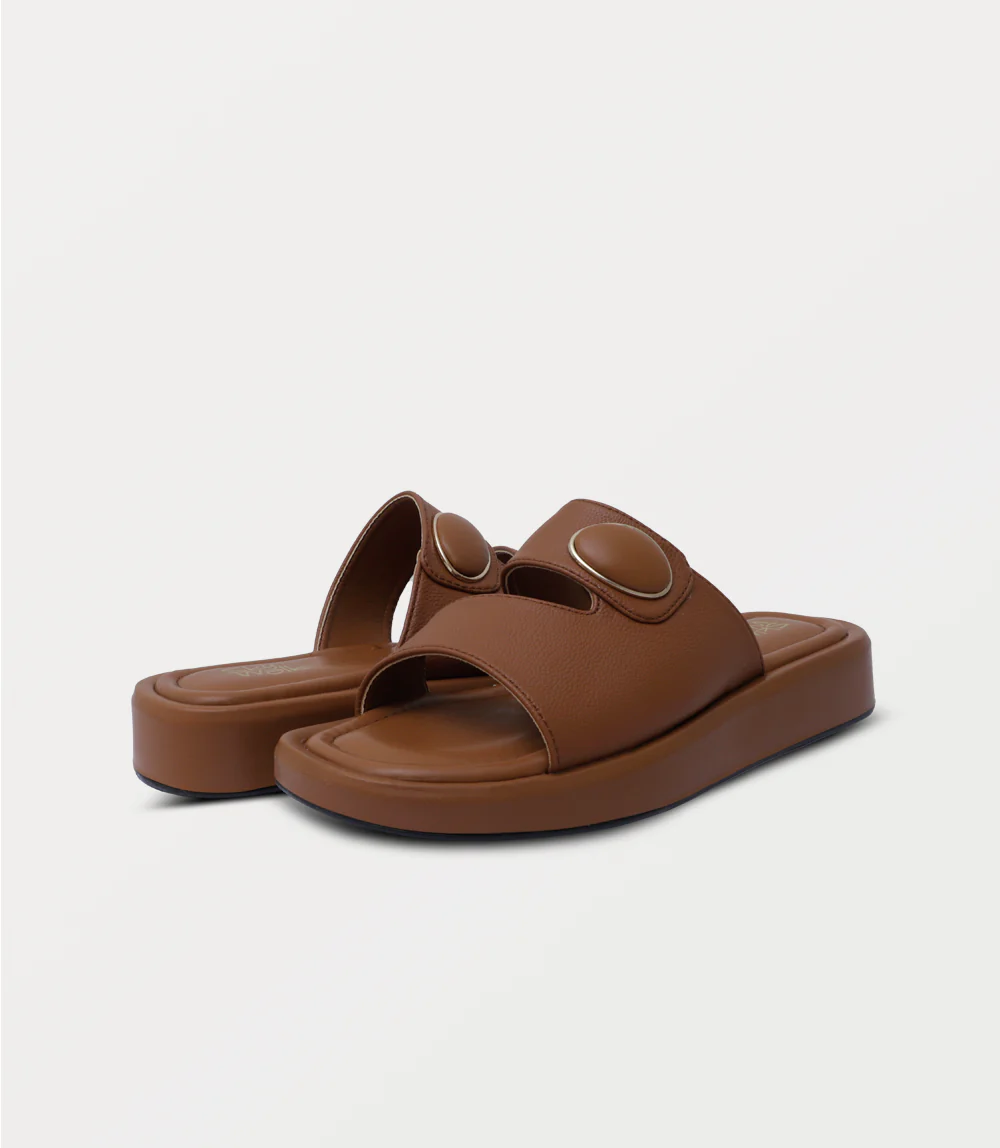 Women Comfort Slipper-TAN - Image 3