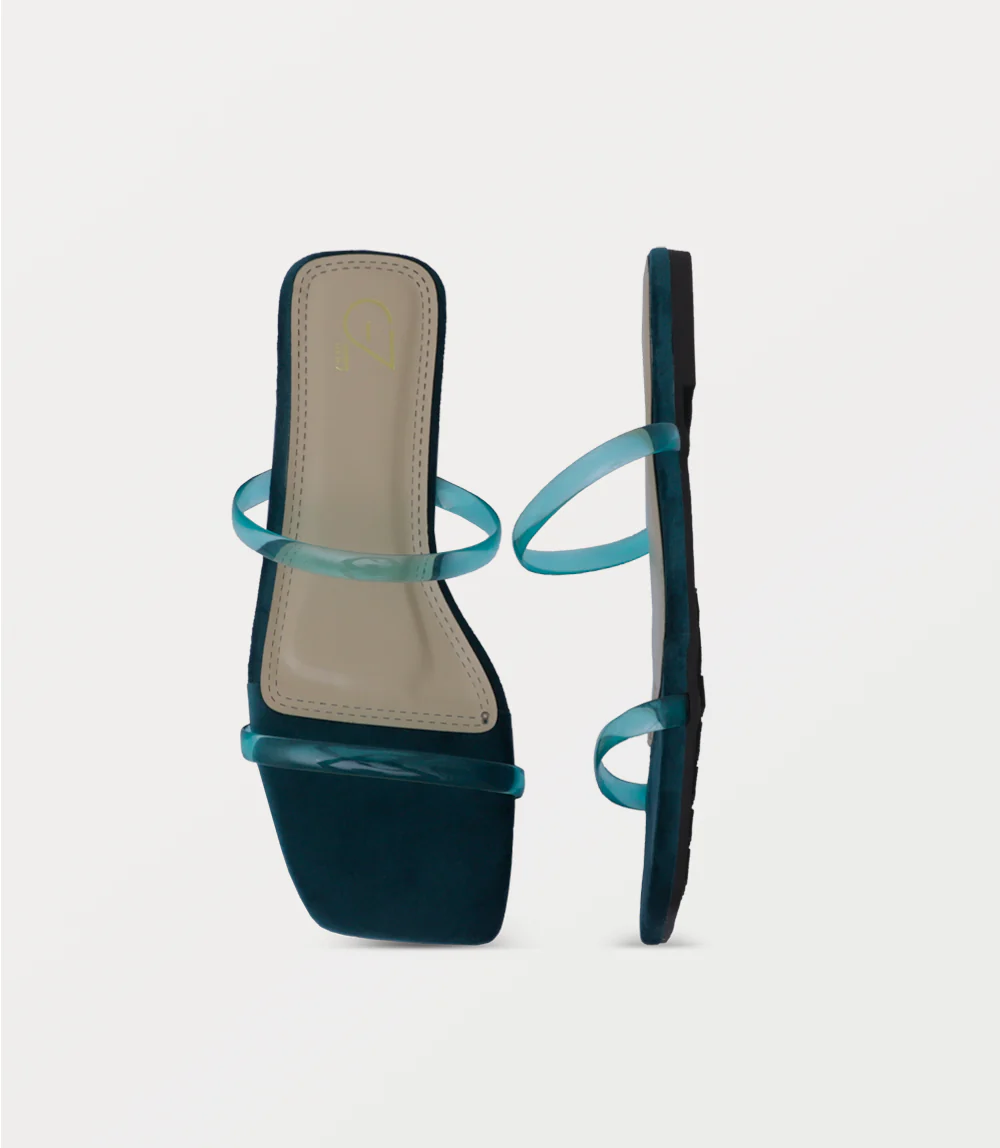 Women Slipper-TEAL - Image 4