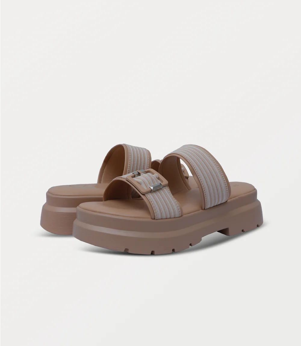 Women Platform Slipper-BEIGE - Image 3