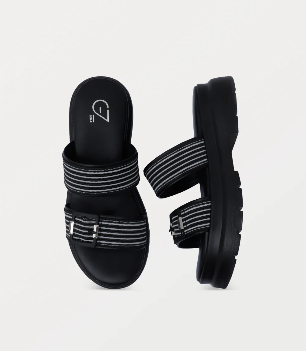 Women Platform Slipper-BLACK - Image 4