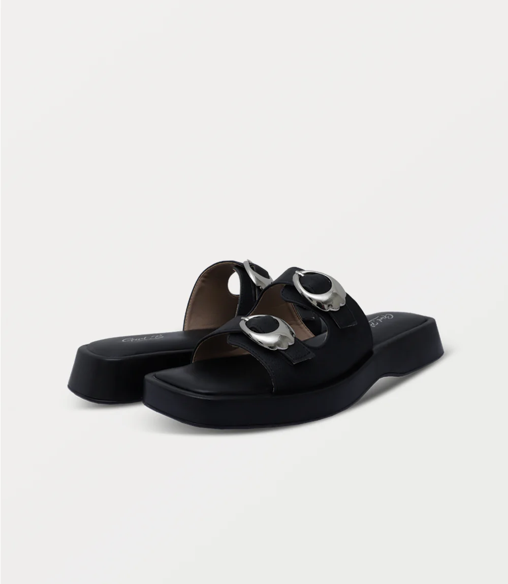 Women Slipper-DENIM BLACK - Image 3