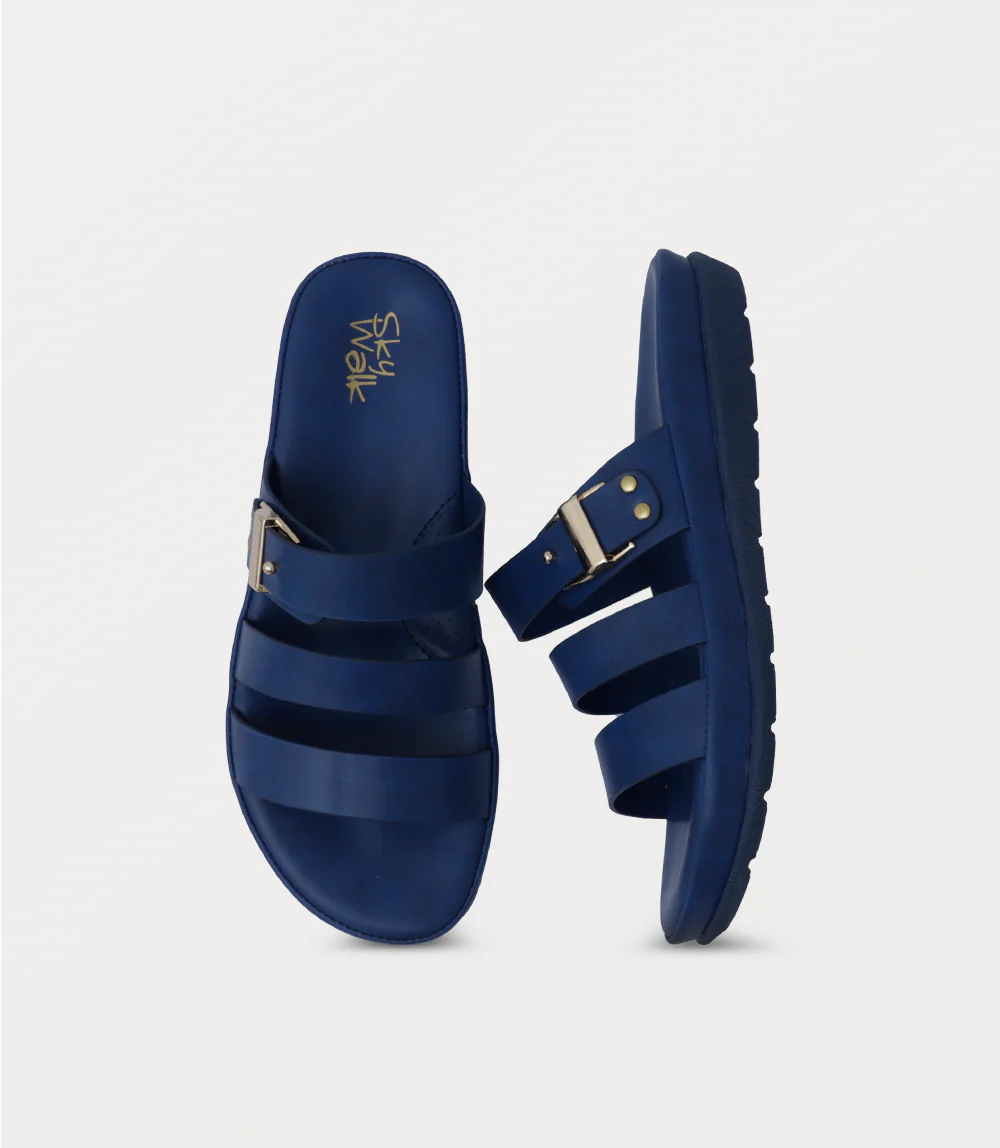 Women Comfort Slipper-NAVY - Image 4