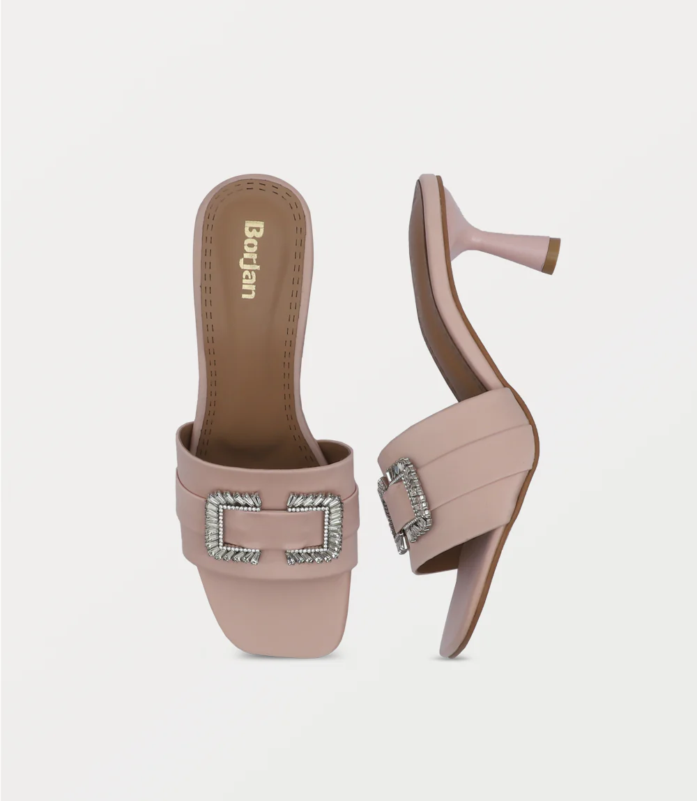 Women Slipper Heels-PINK - Image 4