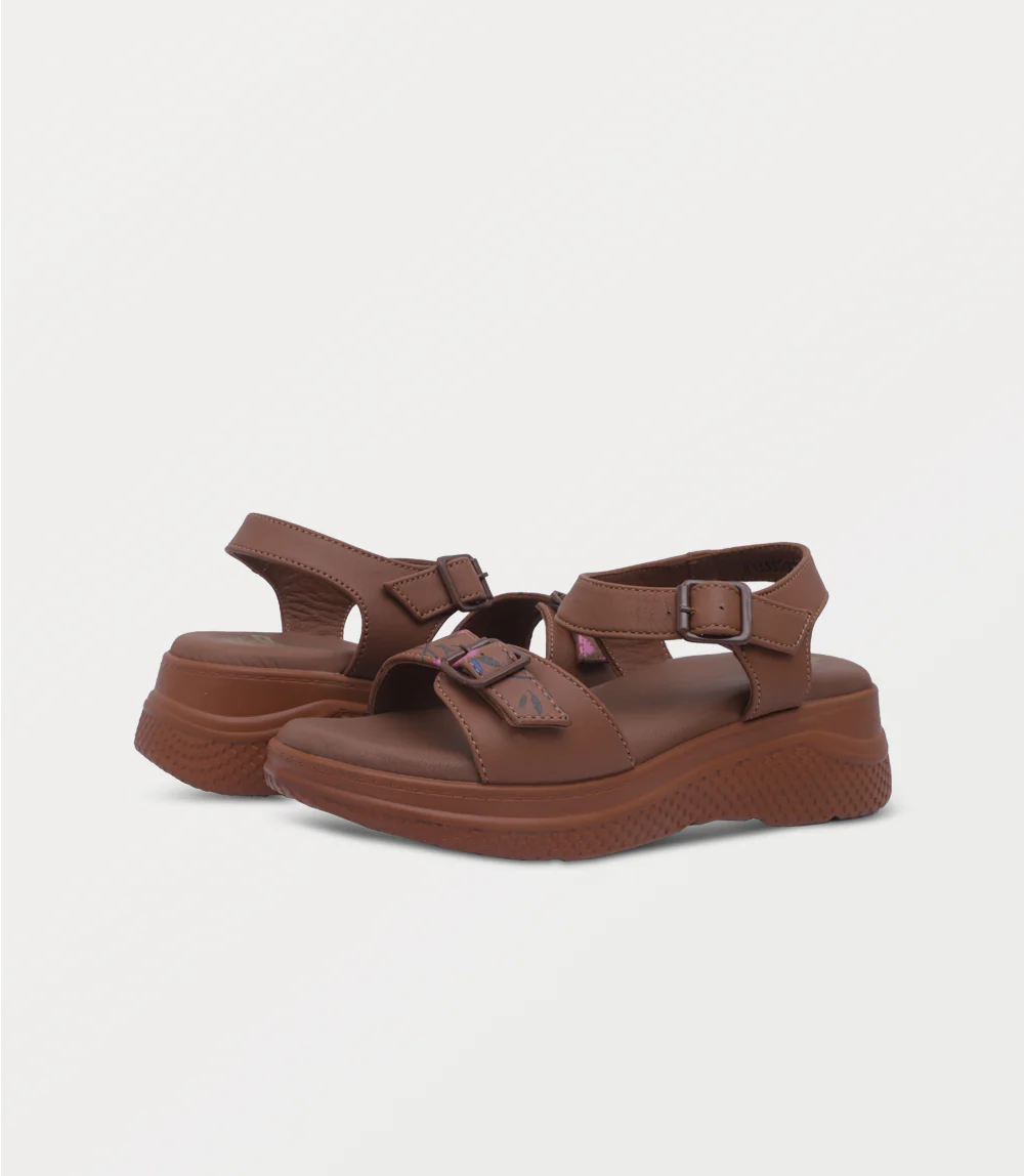 Women Comfort Sandal-TAN - Image 3